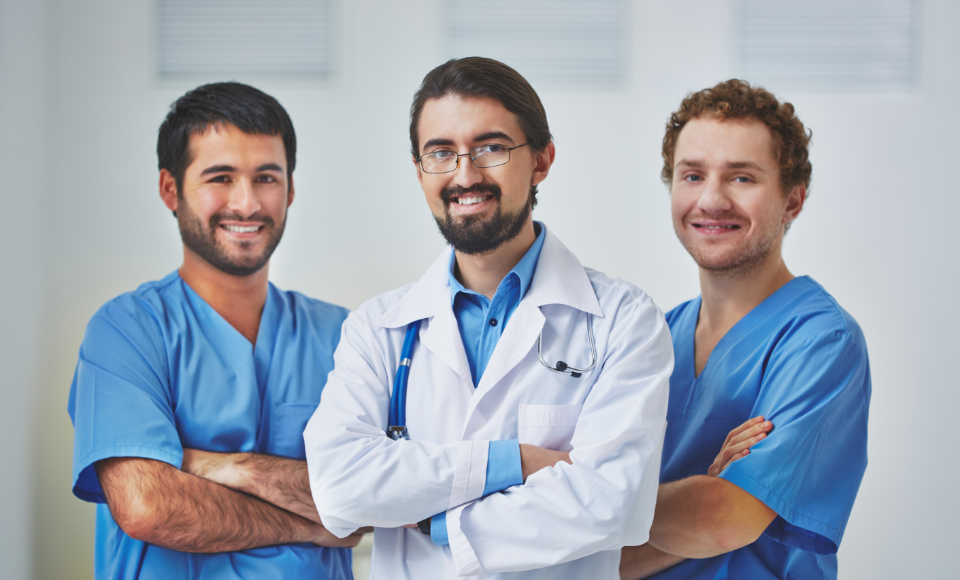 Happy Medical Team Hospital