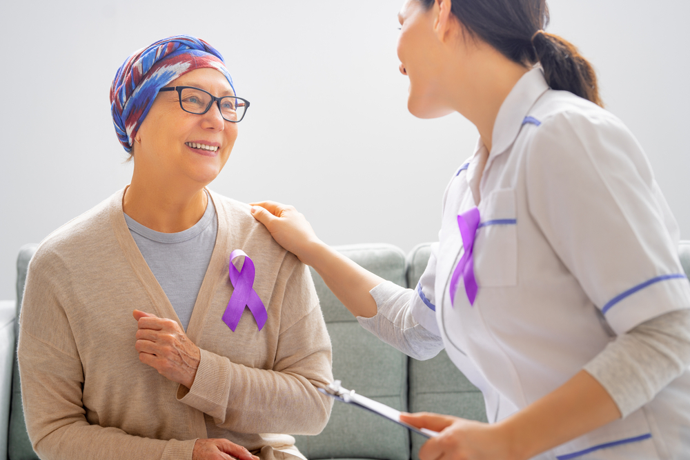 February 4 World Cancer Day. Female Patient Listening To Doctor