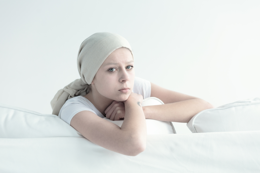 Sad,Look,Of,Woman,Suffering,From,Cancer,Disease Sad Look Of Woman Suffering From Cancer Disease