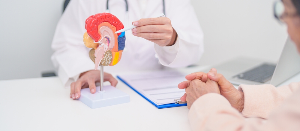 Elderly Patient Consulting Doctor To Brain Disease Senior Health Medical